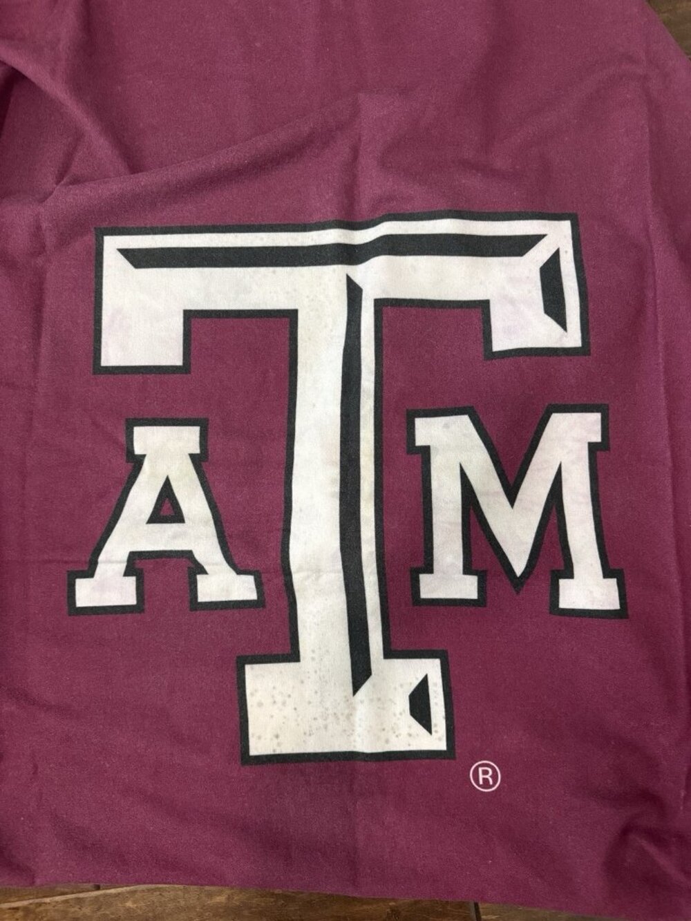 Vintage Texas A&M Billiard Table Cover College Team Logo